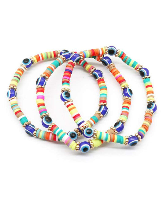 Evil Eye Beaded Bracelet