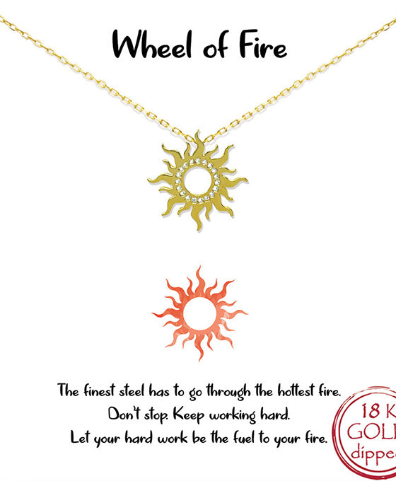 Wheel of Fire Necklace