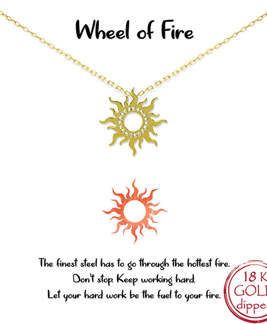 Wheel of Fire Necklace