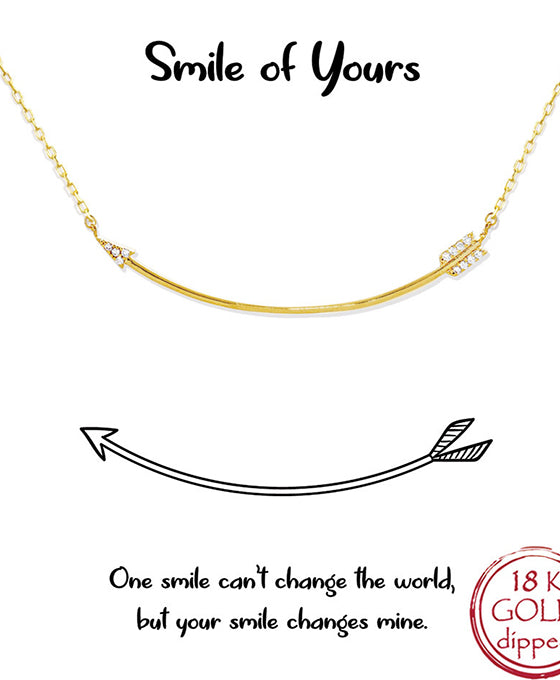 Curbed Arrow Necklace