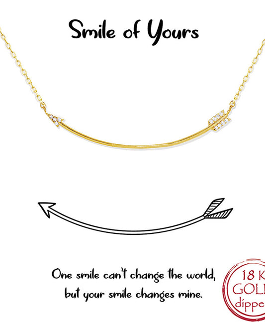 Curbed Arrow Necklace