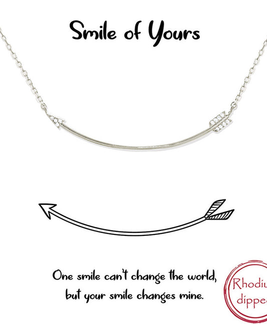 Curbed Arrow Necklace