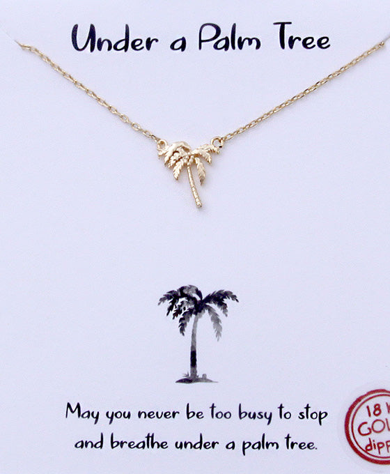 Palm Tree Necklace
