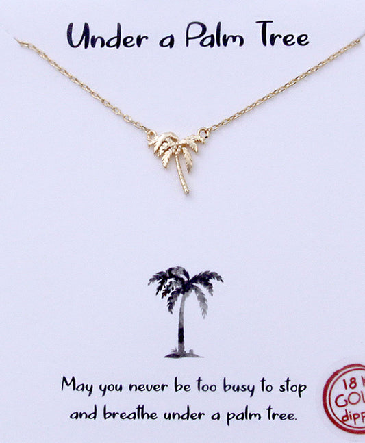 Palm Tree Necklace