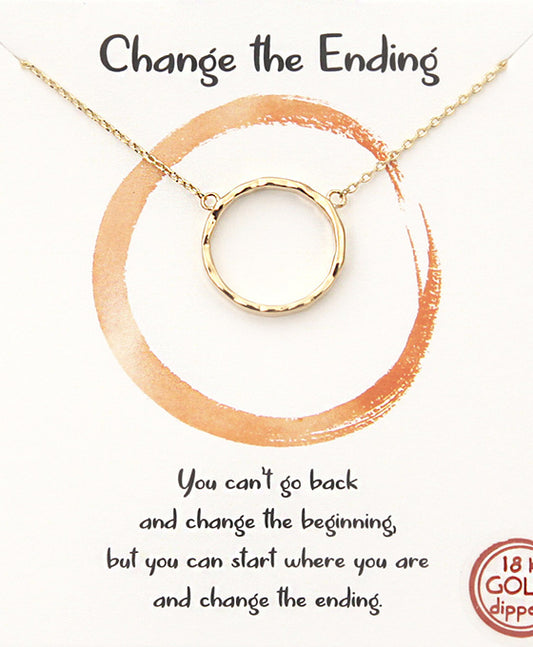 Halo Circle Necklace