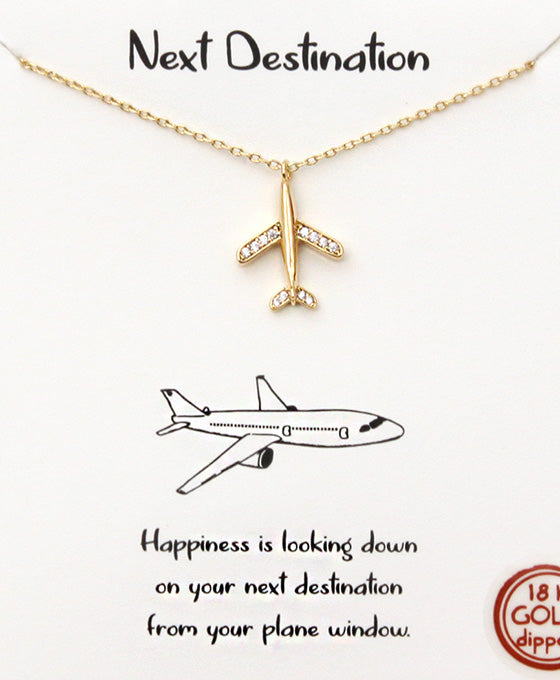 Airplane Necklace