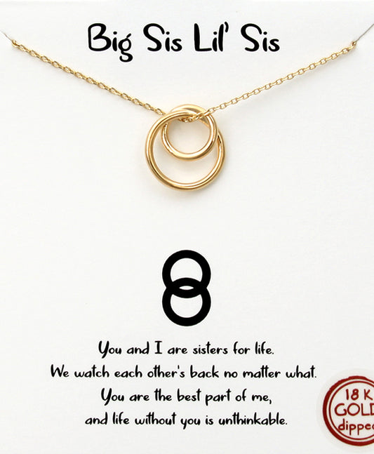 Double Ring Necklace