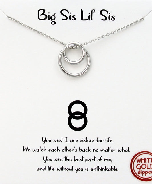Double Ring Necklace