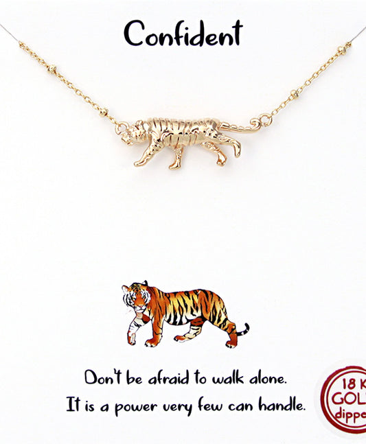 Tiger Pendant Necklace