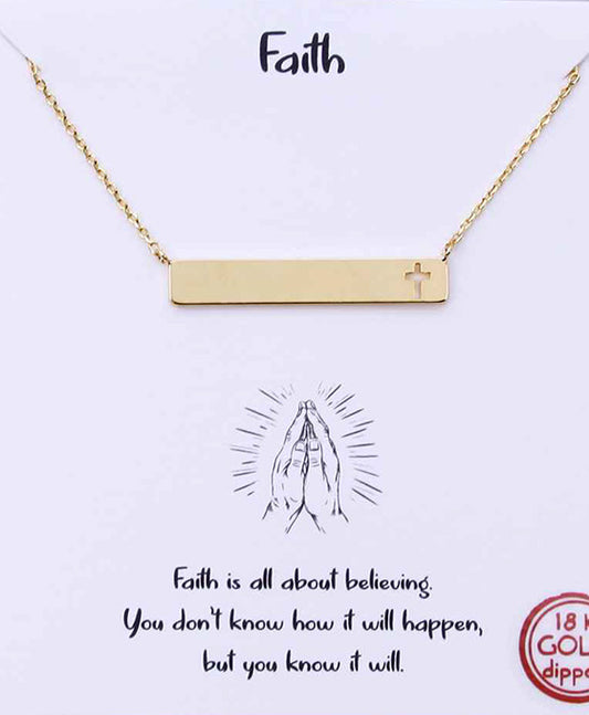 Hollow Cross Necklace