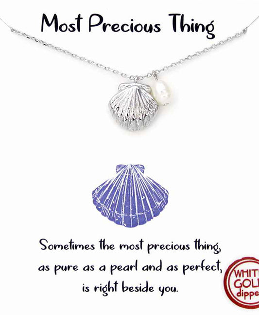 Shell w/ Pearl Necklace