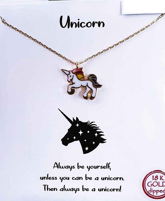 Unicorn Pendant Necklace