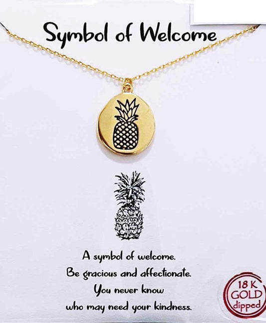 Pineapple Pendant Necklace