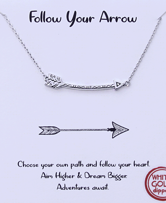Curved Arrow Necklace