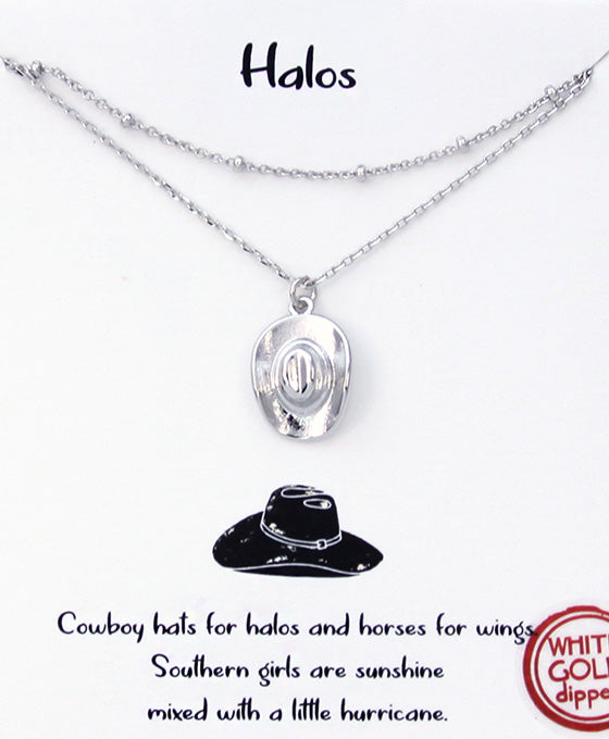Hat Double Layer Necklace