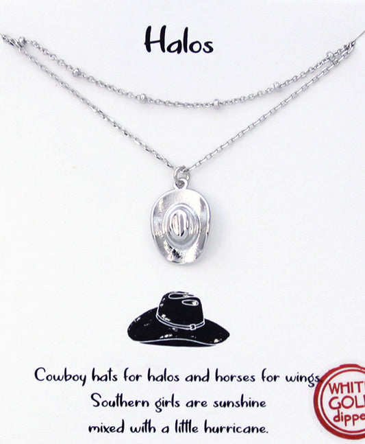Hat Double Layer Necklace