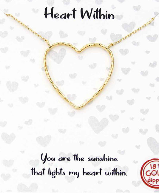 Hollow Heart Necklace