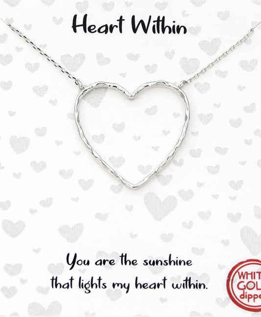 Hollow Heart Necklace