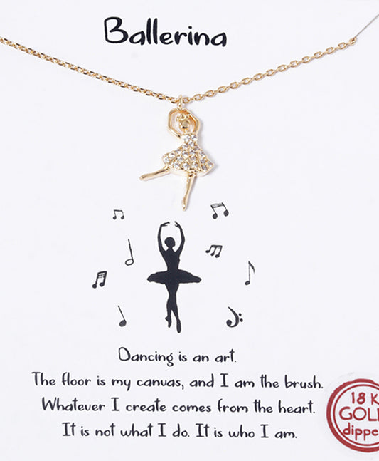 Ballerina CZ Necklace