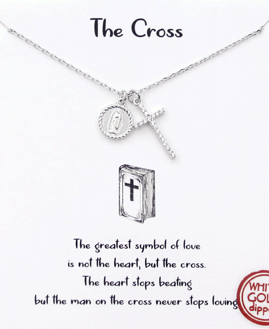 Cross & Maria Pendant Necklace