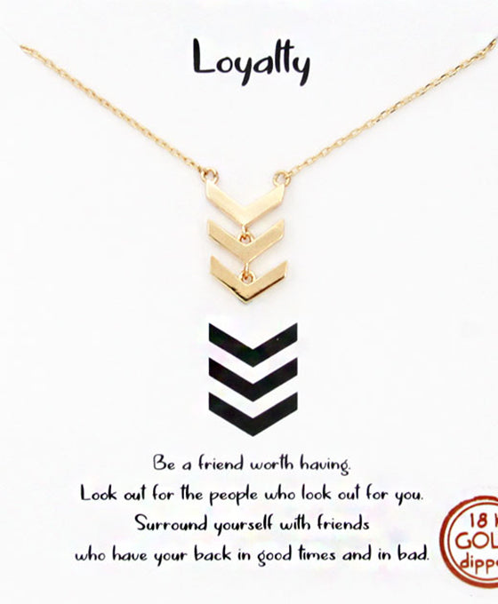 Chevron Linked Necklace
