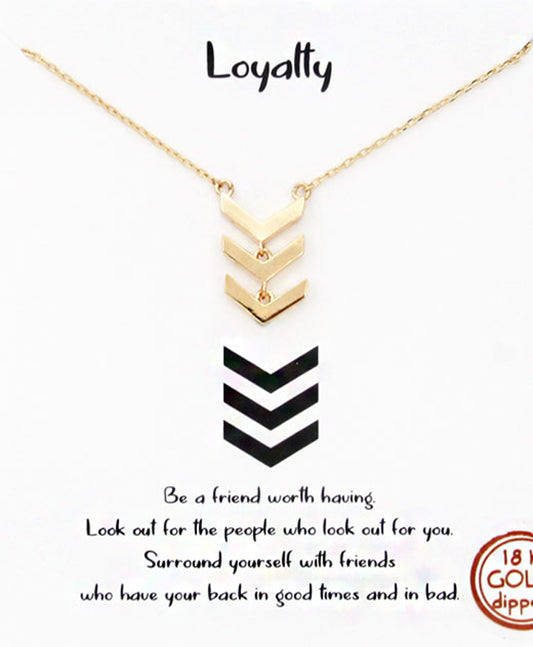 Chevron Linked Necklace