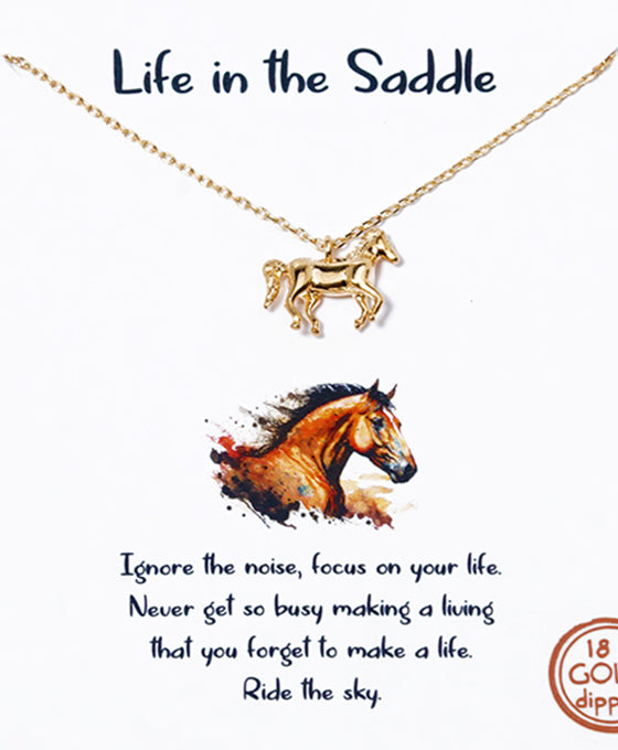 Horse Pendant Necklace