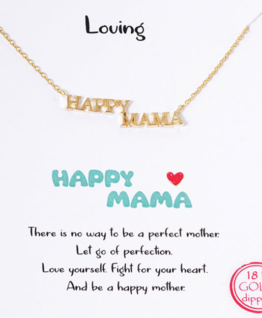 Happy Mama Word Necklace