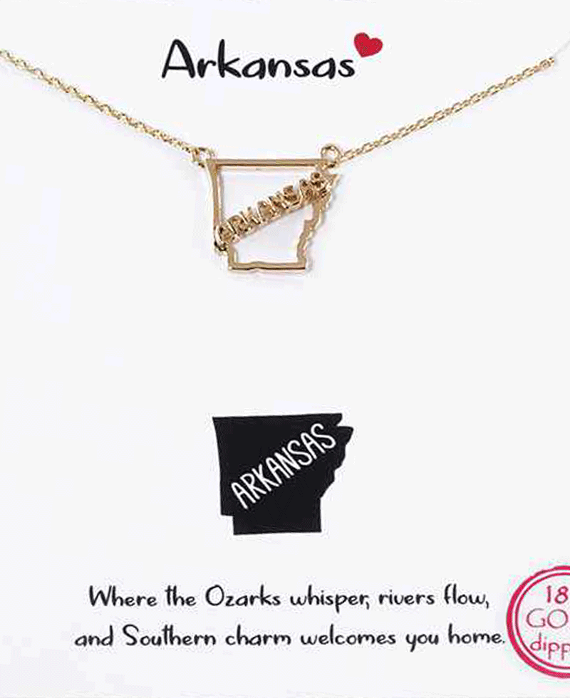State Map Necklace