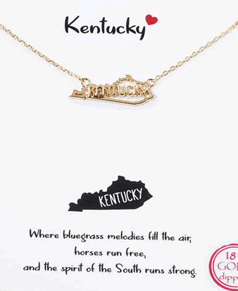 State Map Necklace