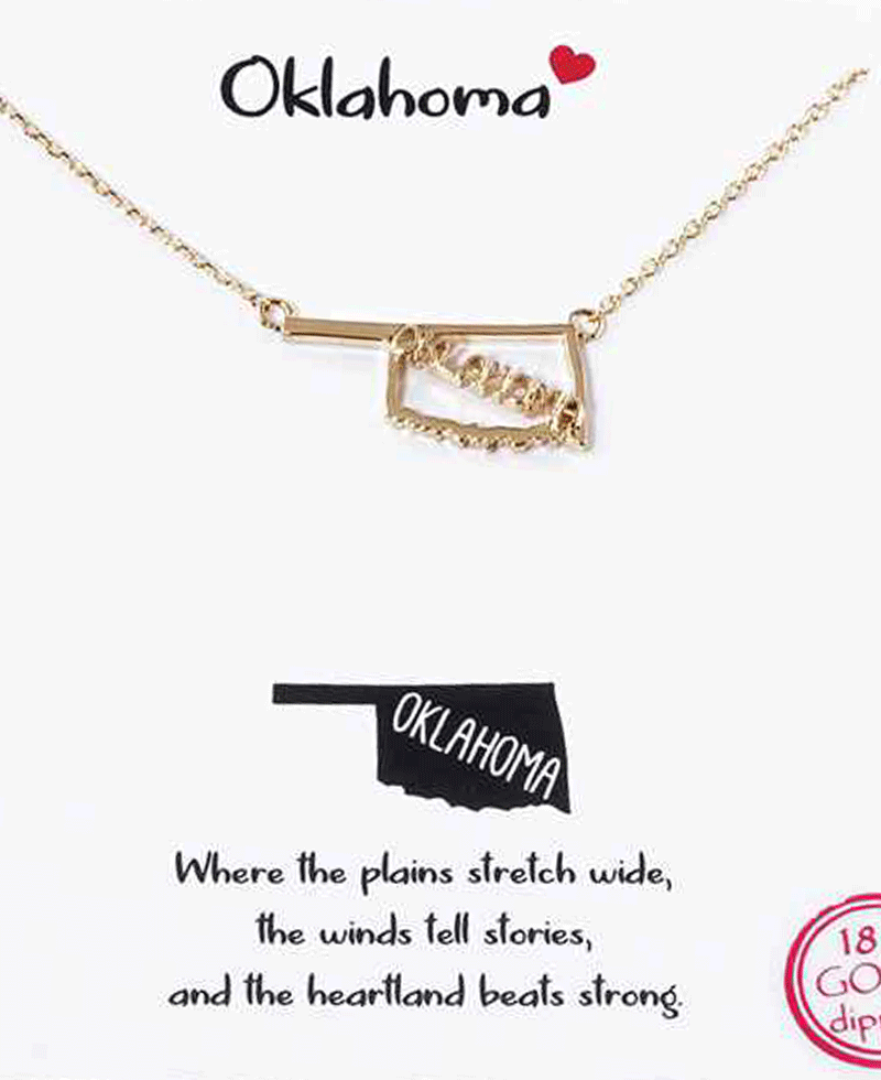 State Map Necklace