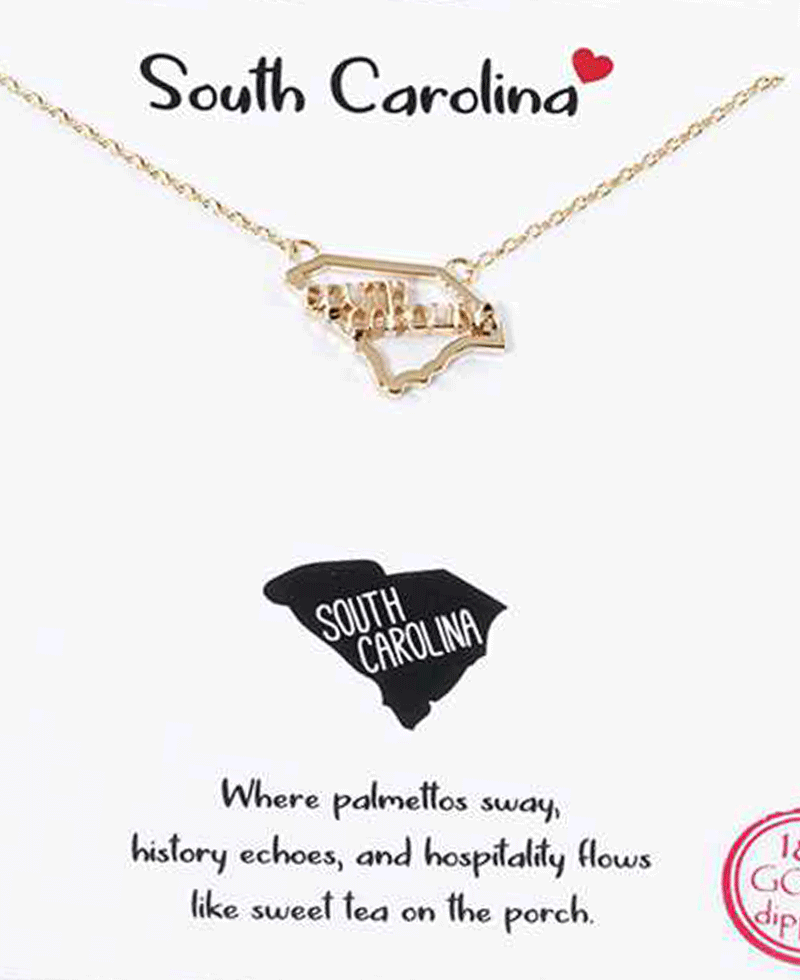 State Map Necklace