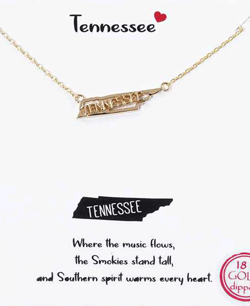 State Map Necklace