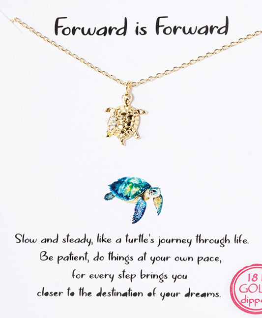 Turtle CZ Necklace