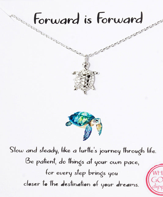 Turtle CZ Necklace