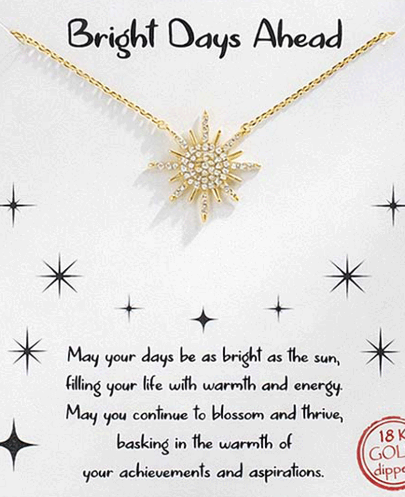 Sun CZ Necklace