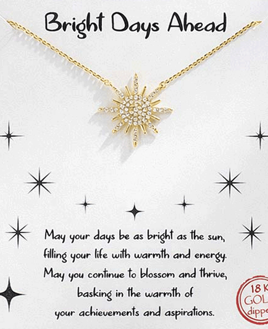 Sun CZ Necklace
