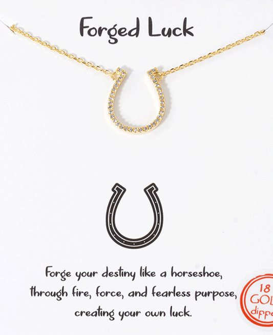 CZ Horseshoe Necklace