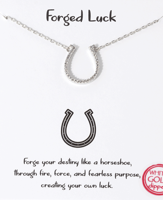 CZ Horseshoe Necklace