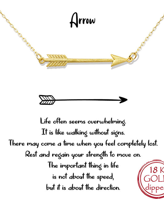 Sideways Arrow Necklace