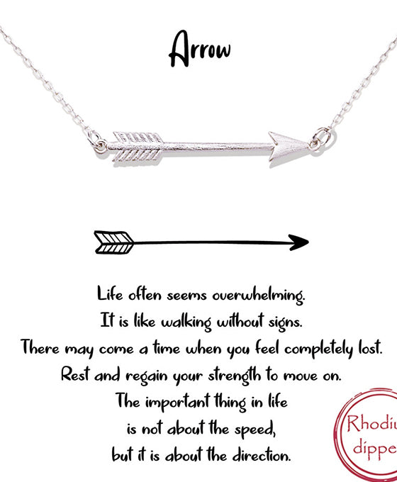 Sideways Arrow Necklace