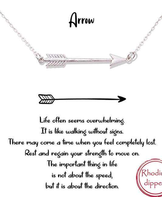 Sideways Arrow Necklace