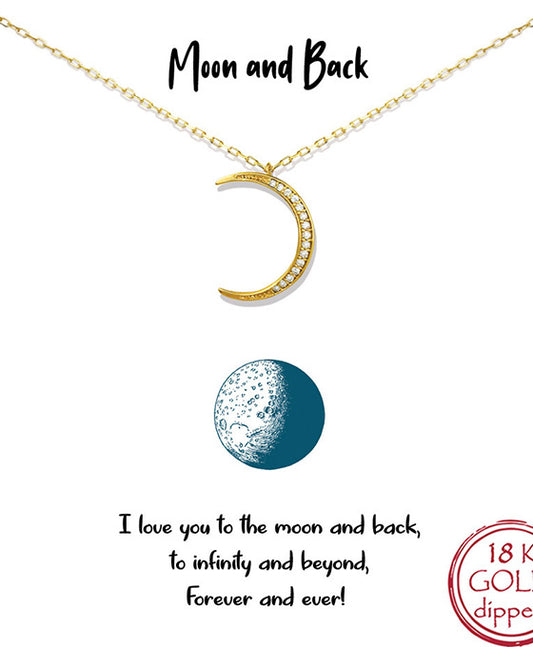 Moon & Back Necklace