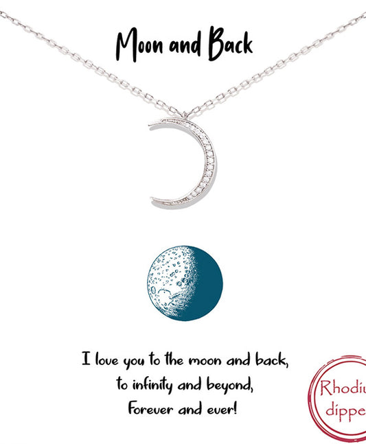 Moon & Back Necklace