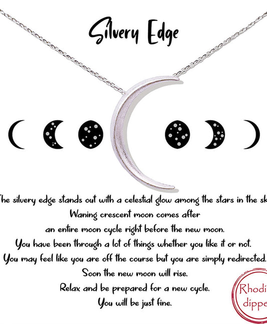 Waning Crescent Moon Necklace