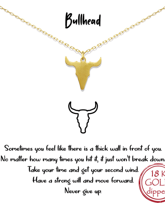 Bull Head Pendant Necklace
