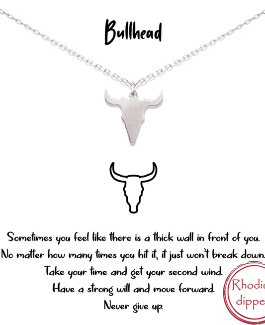 Bull Head Pendant Necklace