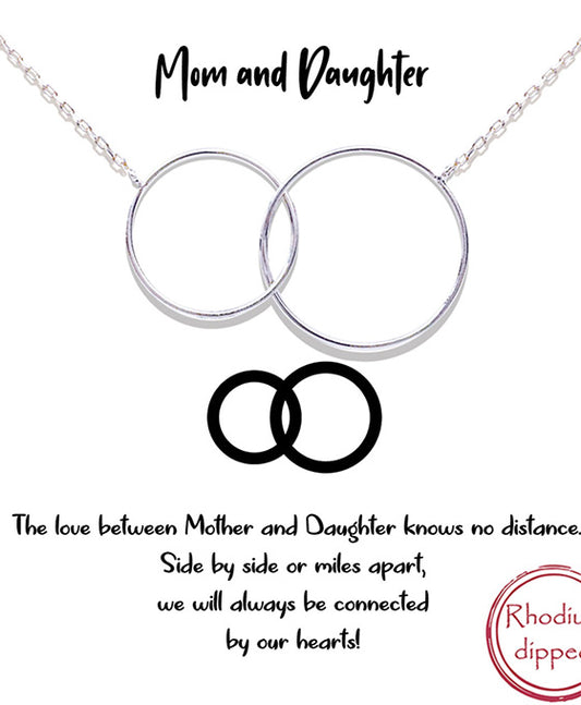 Two Interlocking Circle Necklace
