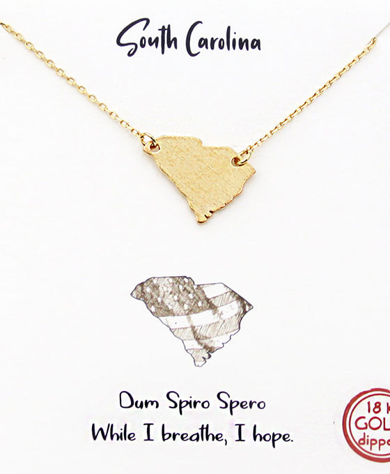 State Map Necklace