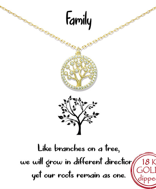 CZ Tree of Life Necklace